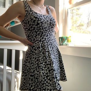 Black and White Flower Dress